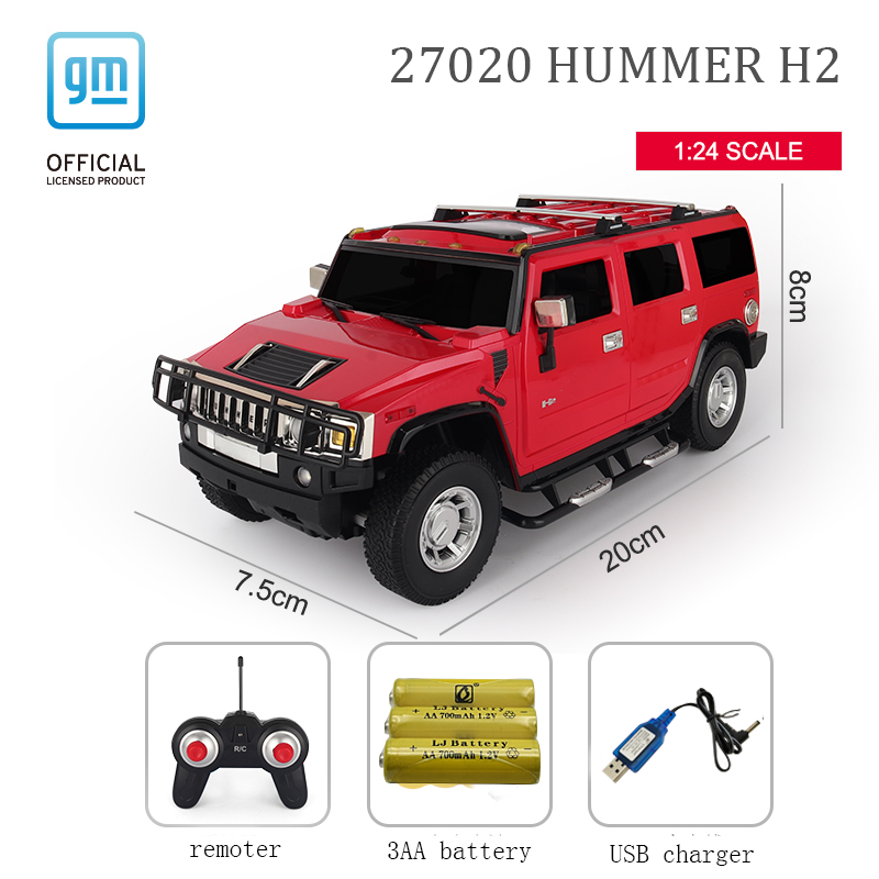 1:24 scale 27MHZ Licensed RC Car Hummer H2 27020 - License Car - 5